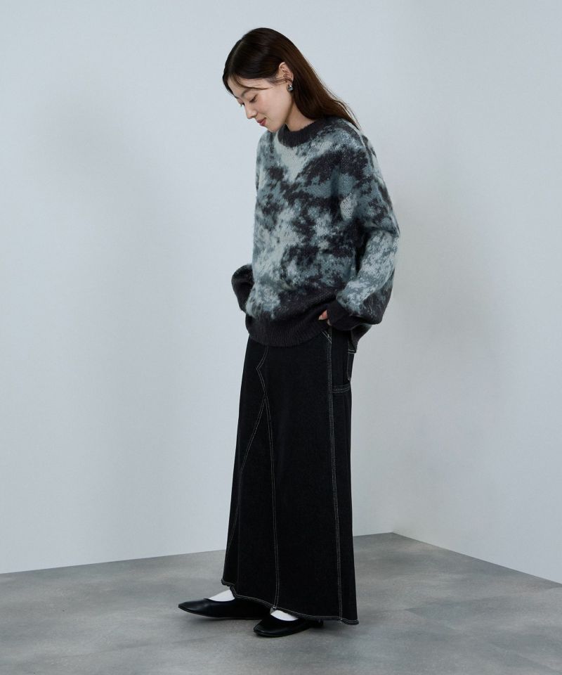 nAvy  モヘヤタッチマーブルニット レディース商品画像-7