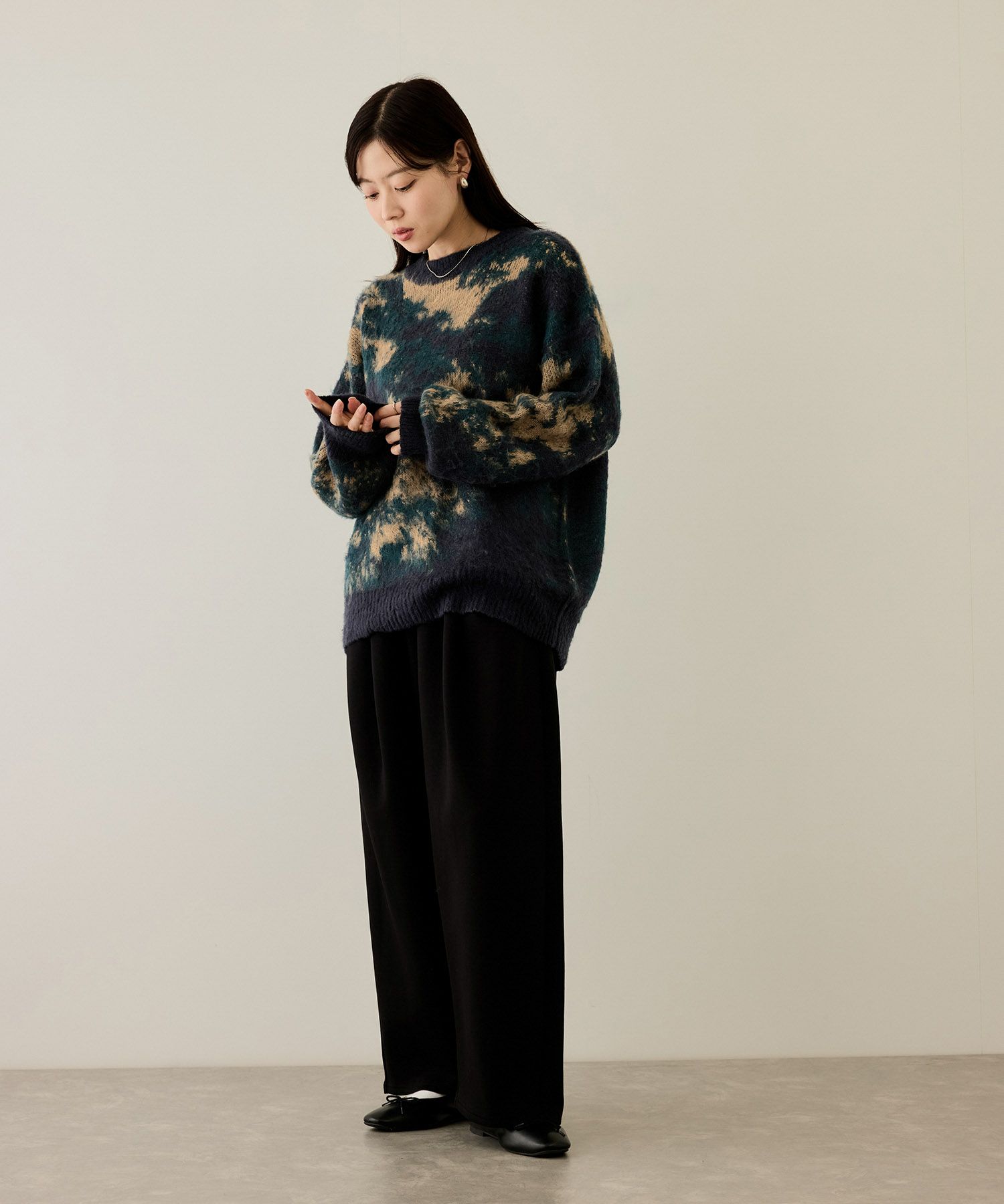 nAvy モヘヤタッチマーブルニット レディース商品サムネイル-12