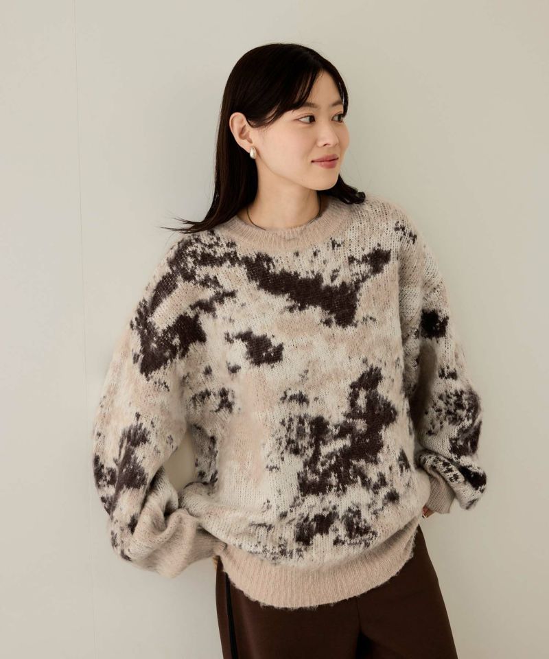 nAvy モヘヤタッチマーブルニット レディース商品画像-14