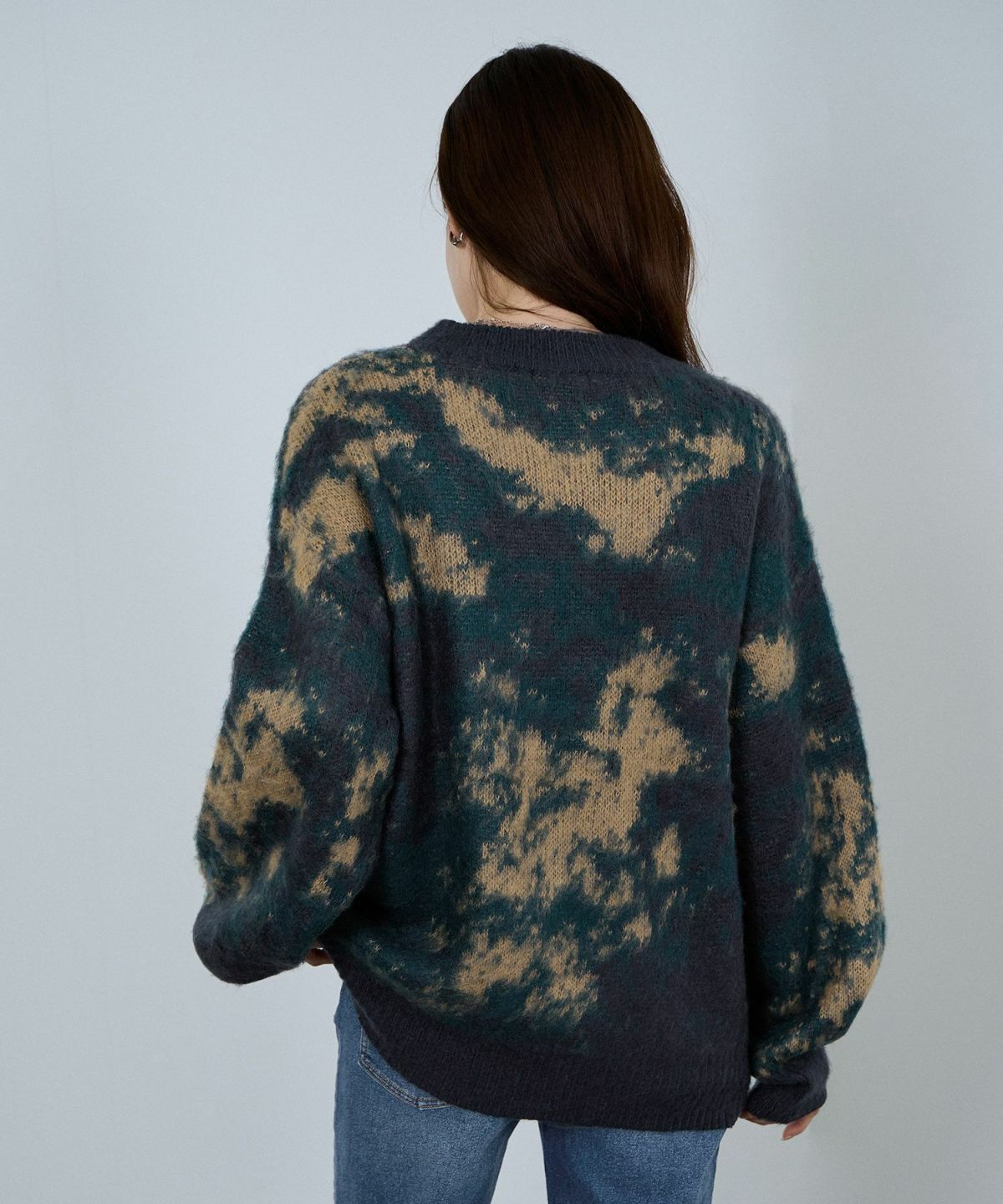 nAvy モヘヤタッチマーブルニット レディース