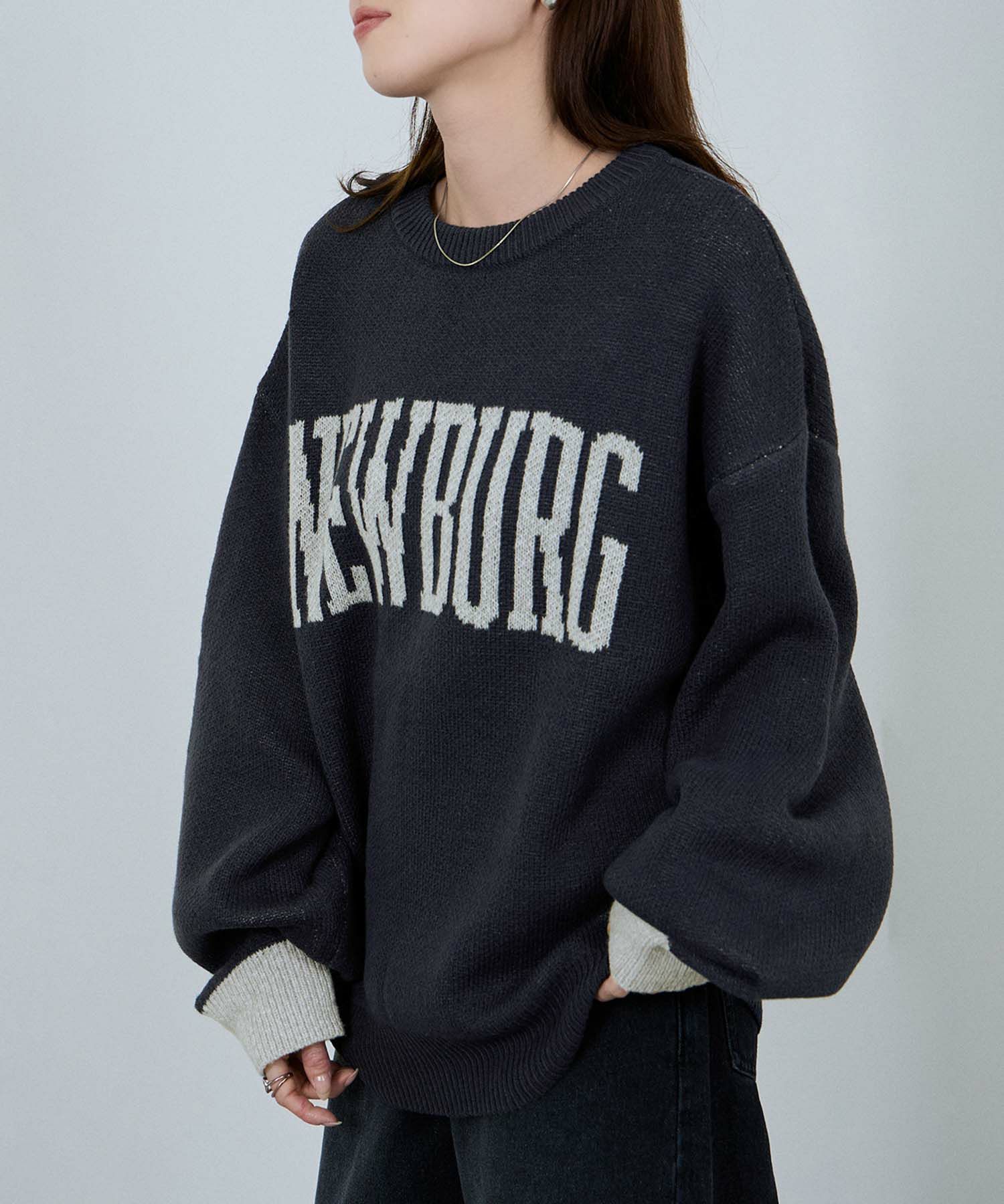 nAvy  ロゴジャガードワイドニット レディース商品サムネイル-3