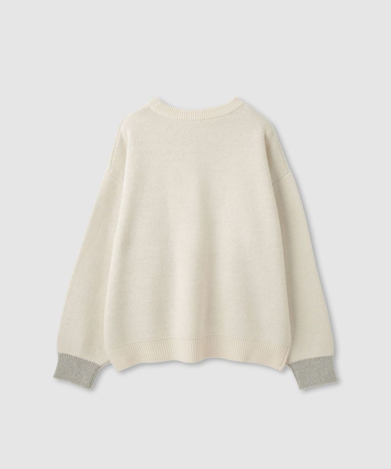 nAvy  ロゴジャガードワイドニット レディース商品画像-5