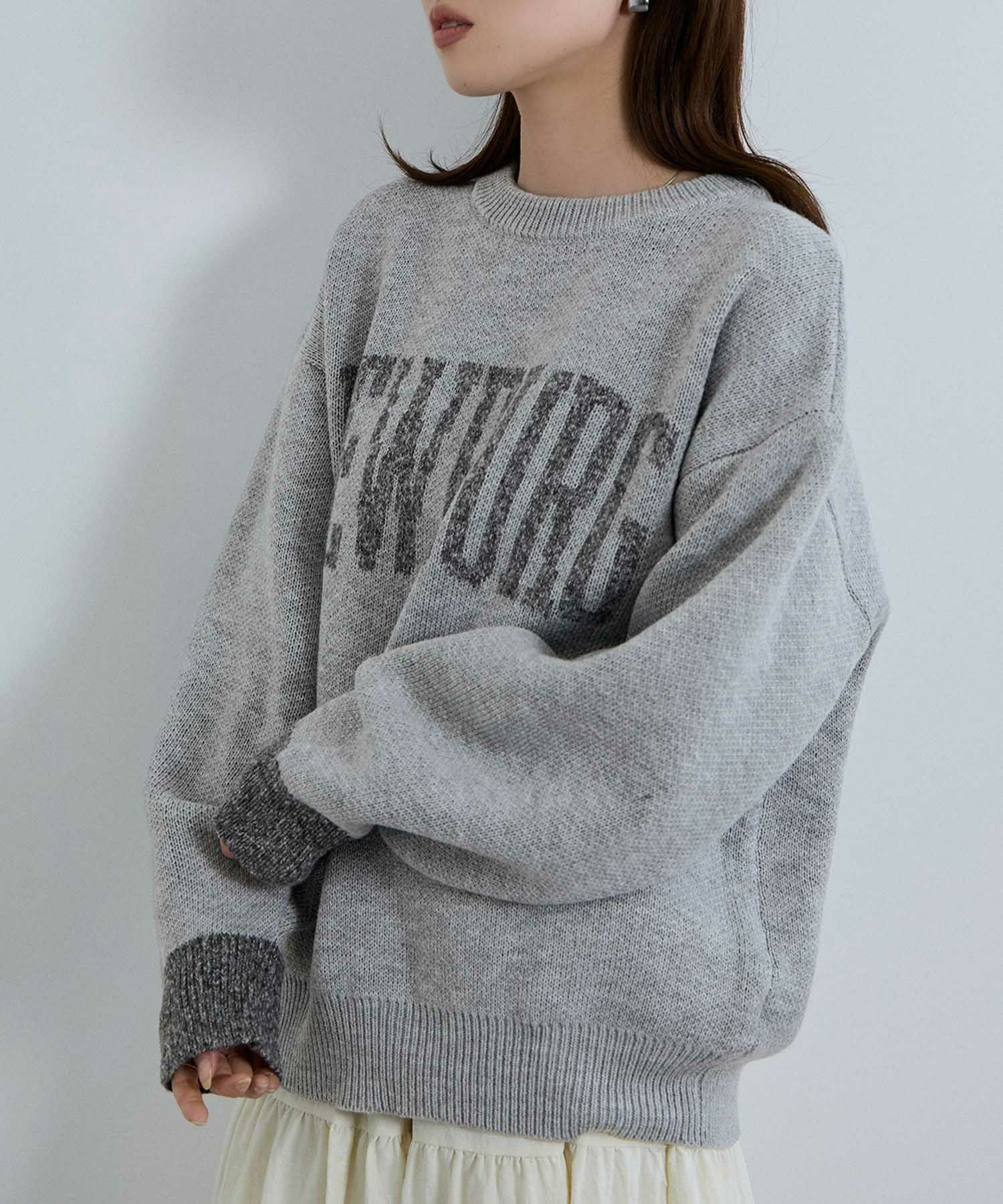 nAvy  ロゴジャガードワイドニット レディース商品サムネイル-13