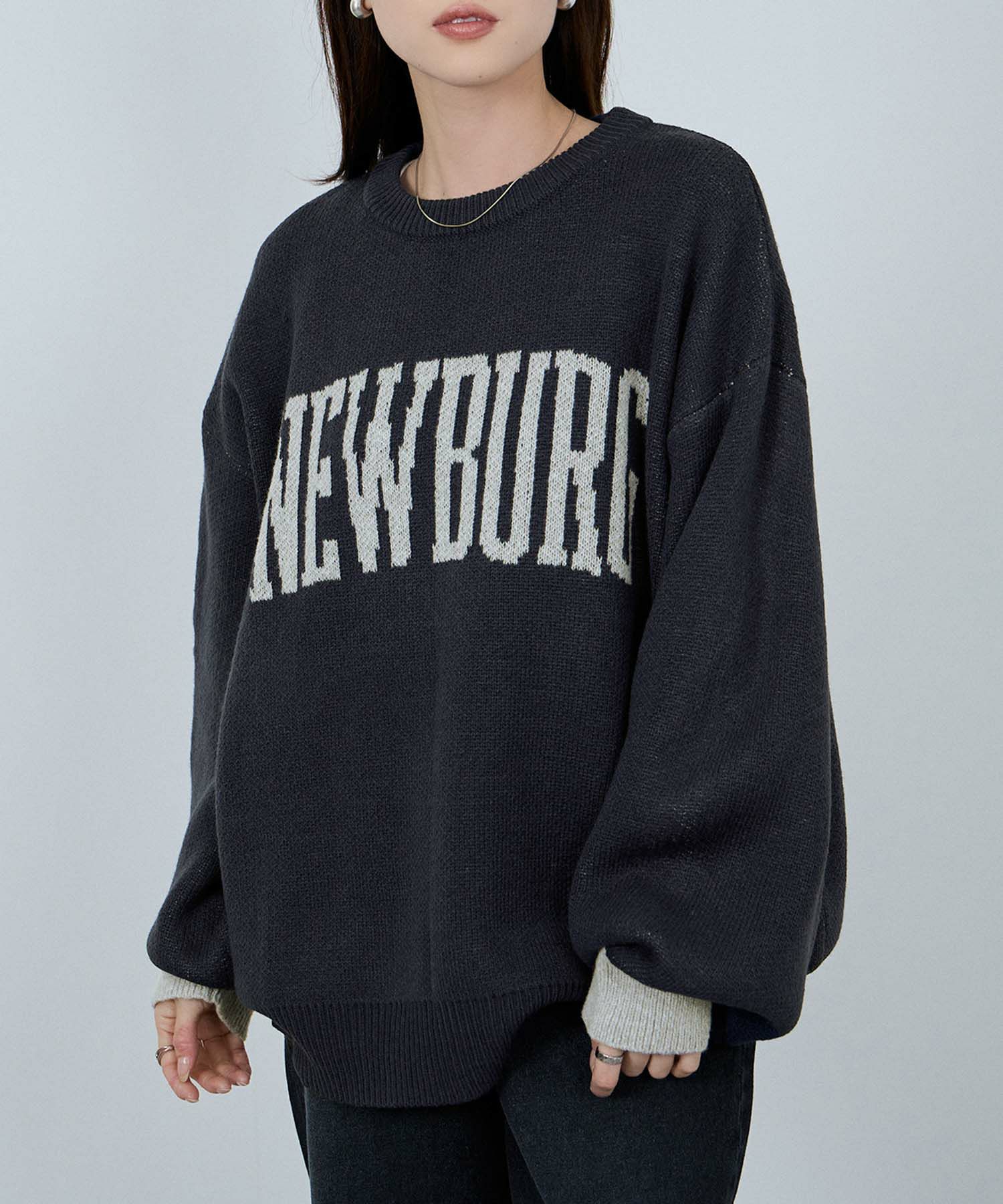 nAvy  ロゴジャガードワイドニット レディース商品サムネイル-19