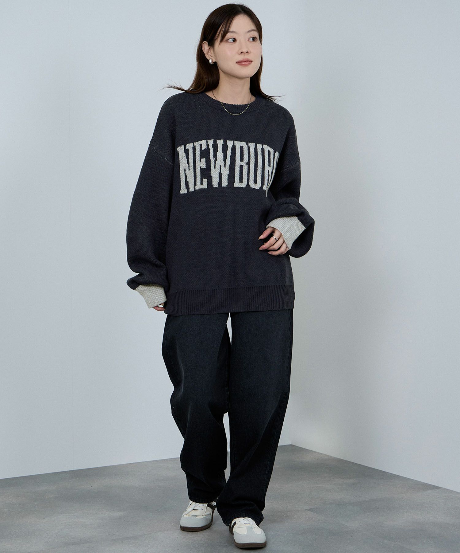 nAvy  ロゴジャガードワイドニット レディース商品サムネイル-22