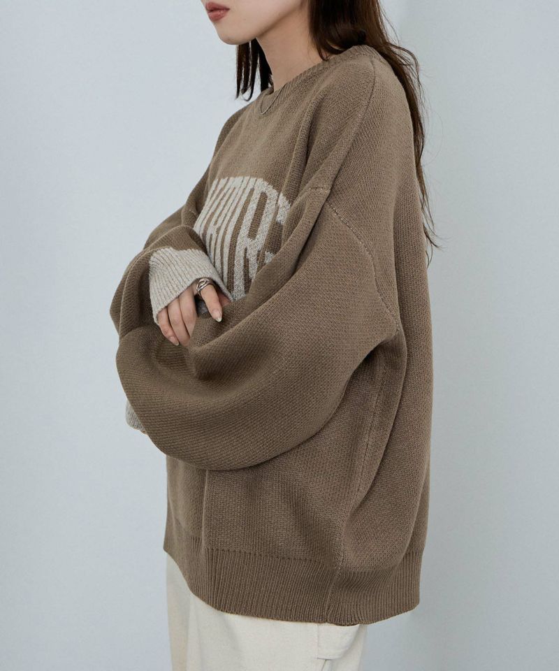 nAvy  ロゴジャガードワイドニット レディース商品画像-27