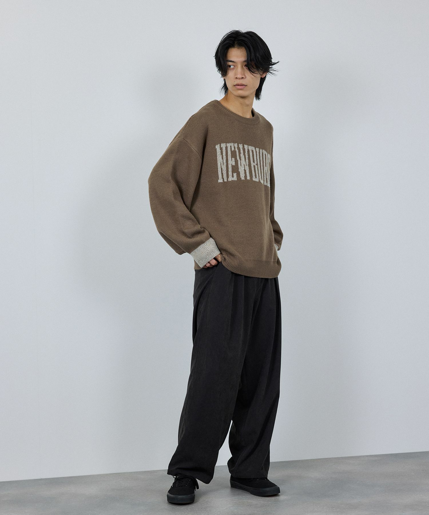 nAvy  ロゴジャガードワイドニット レディース商品サムネイル-31