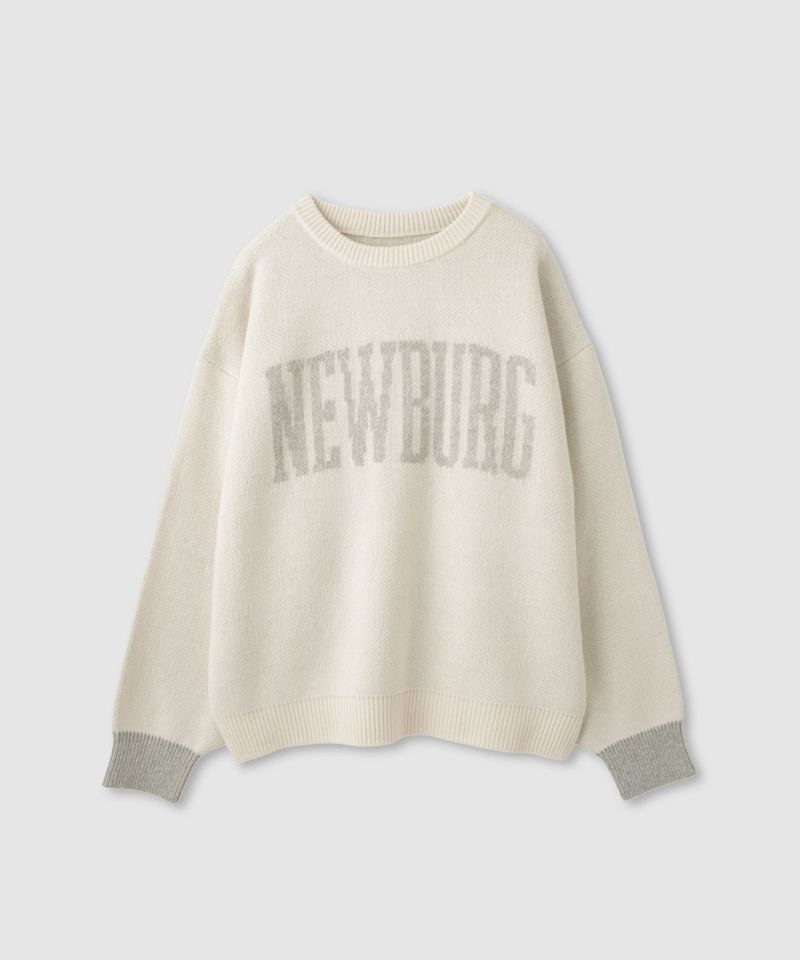 [さらに50%OFF]nAvy  ロゴジャガードワイドニット レディース商品画像-32