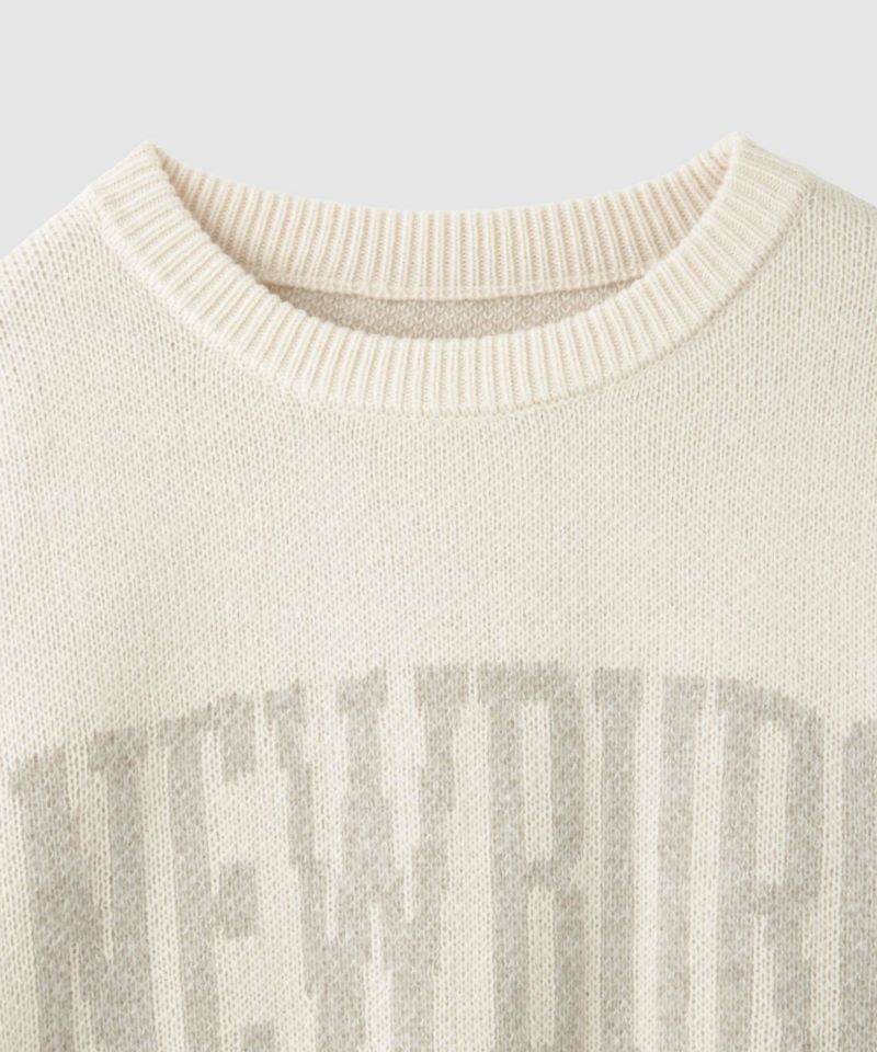 [さらに50%OFF]nAvy  ロゴジャガードワイドニット レディース商品画像-37