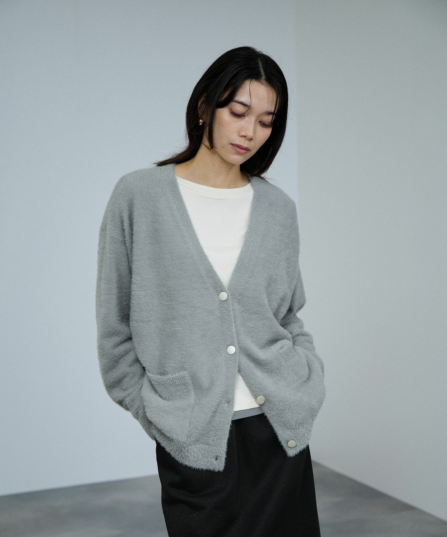 milli de l'air フェザーヤーンカーディガン レディース商品サムネイル-2