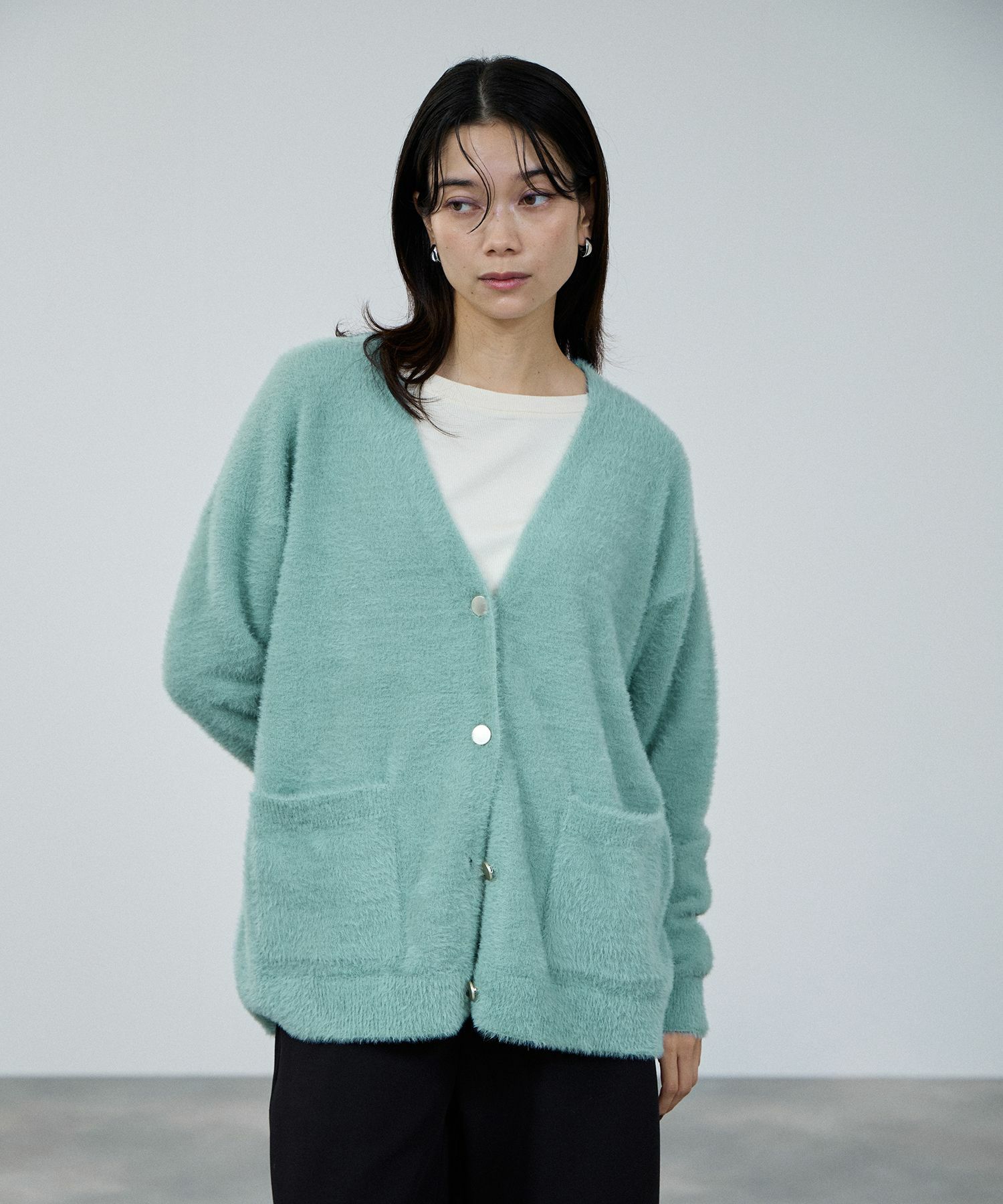 milli de l'air フェザーヤーンカーディガン レディース商品画像-11