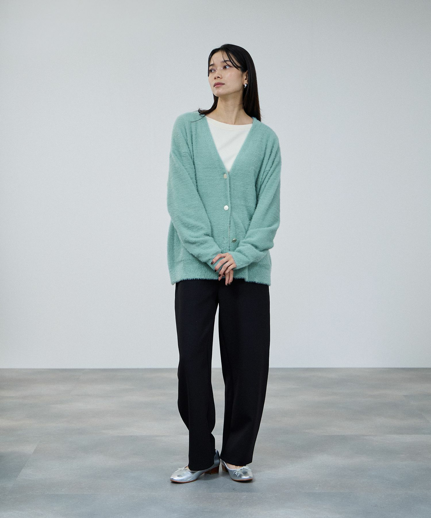milli de l'air フェザーヤーンカーディガン レディース商品画像-14