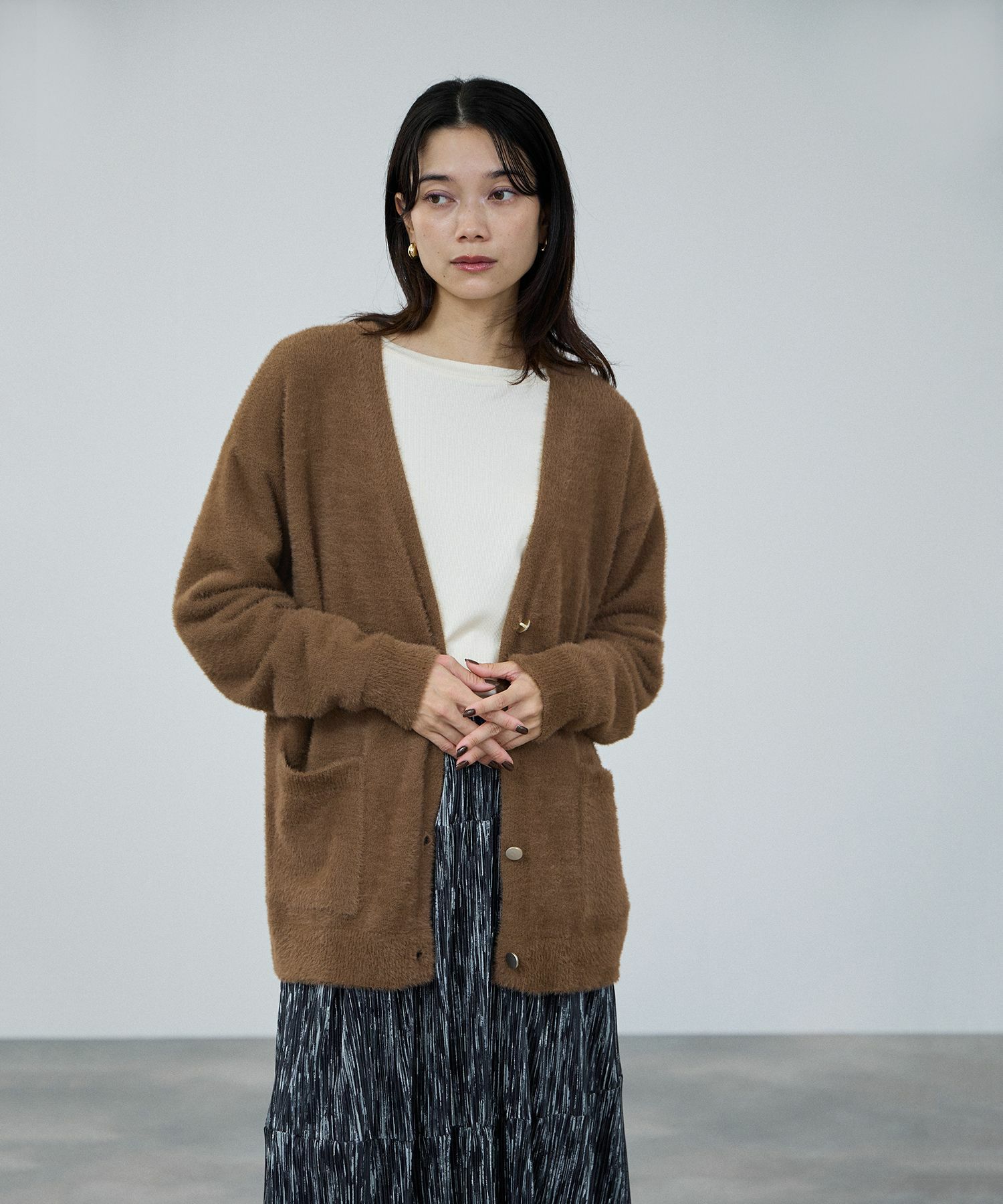 milli de l'air フェザーヤーンカーディガン レディース商品画像-15