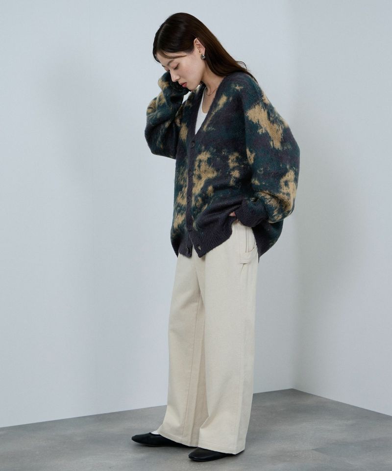 nAvy  モヘアタッチマーブルカーディガン レディース商品画像-8