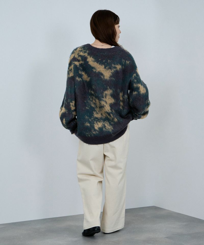 nAvy  モヘアタッチマーブルカーディガン レディース商品画像-9