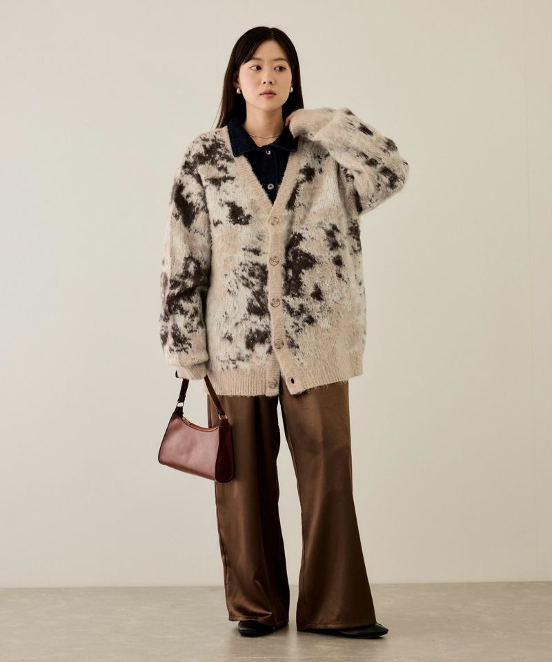 nAvy  モヘアタッチマーブルカーディガン レディース商品画像-17