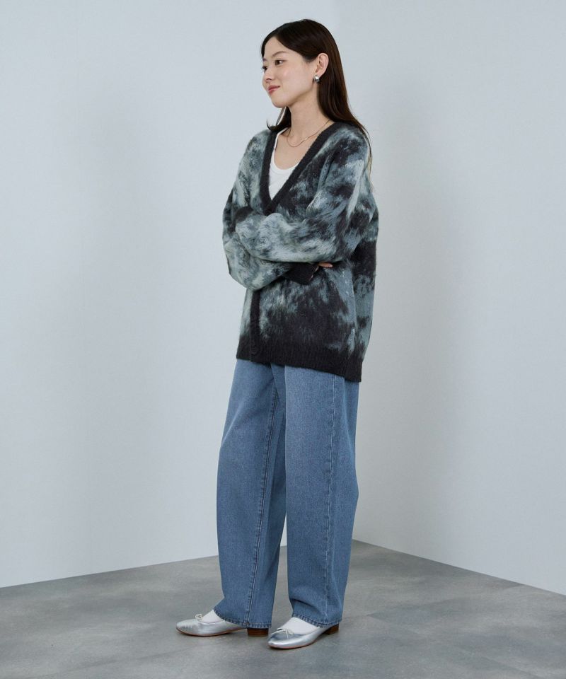 nAvy  モヘアタッチマーブルカーディガン レディース商品画像-18