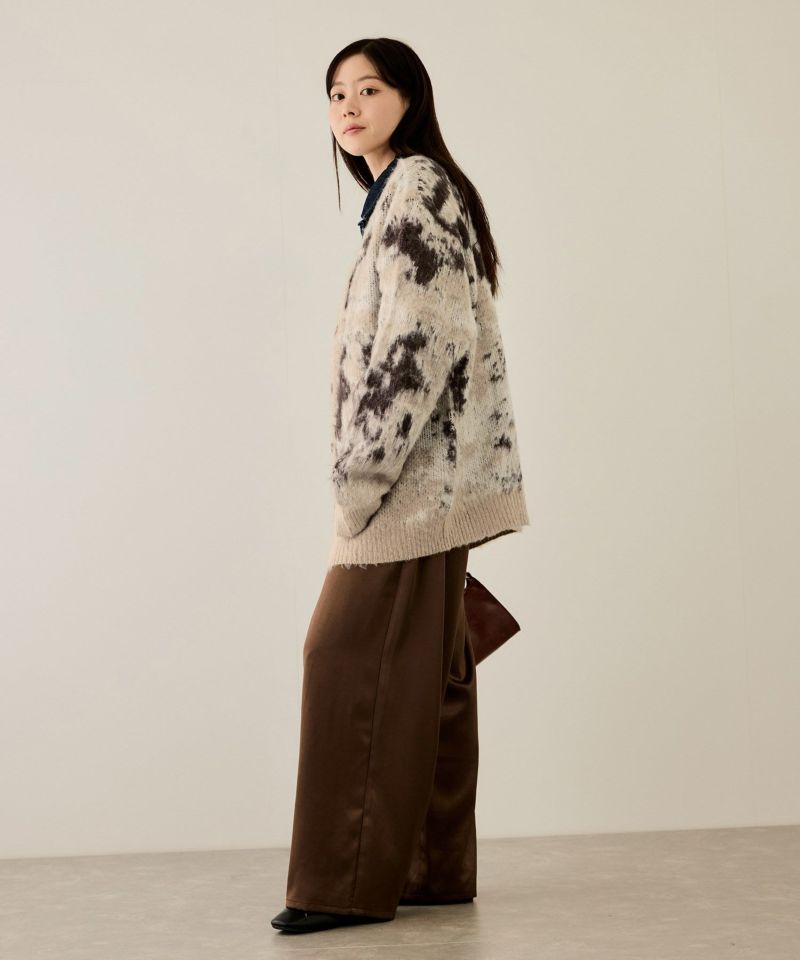 nAvy  モヘアタッチマーブルカーディガン レディース商品画像-19