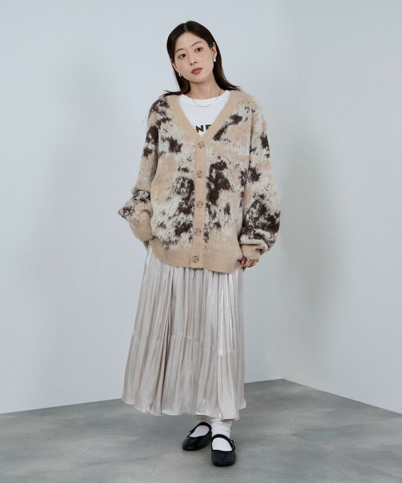 nAvy  モヘアタッチマーブルカーディガン レディース商品画像-26