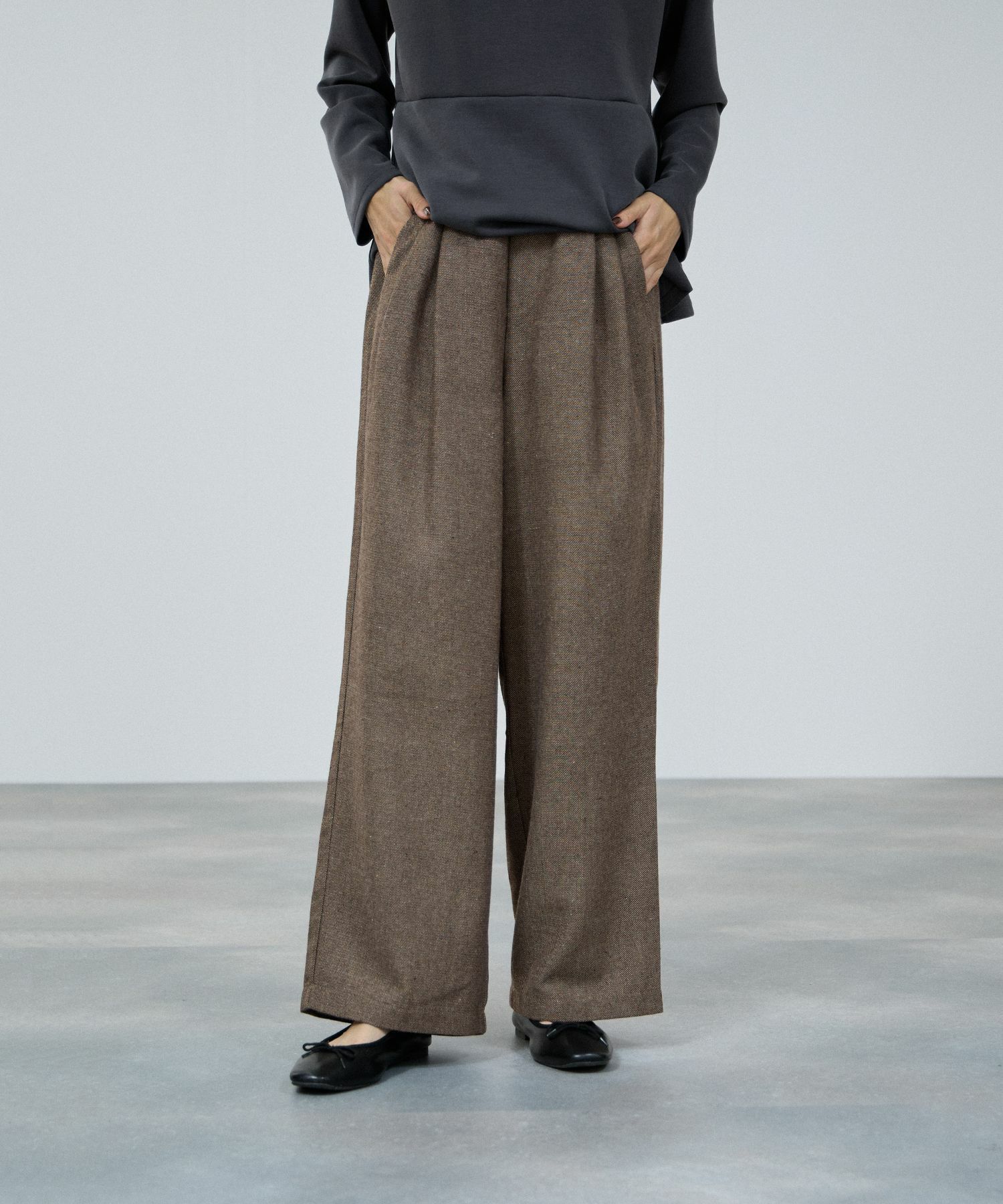 milli de l'air  オーセンティックツイードタックパンツ レディース商品サムネイル-2