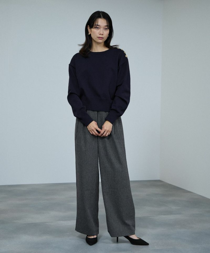 milli de l'air  オーセンティックツイードタックパンツ レディース商品画像-6