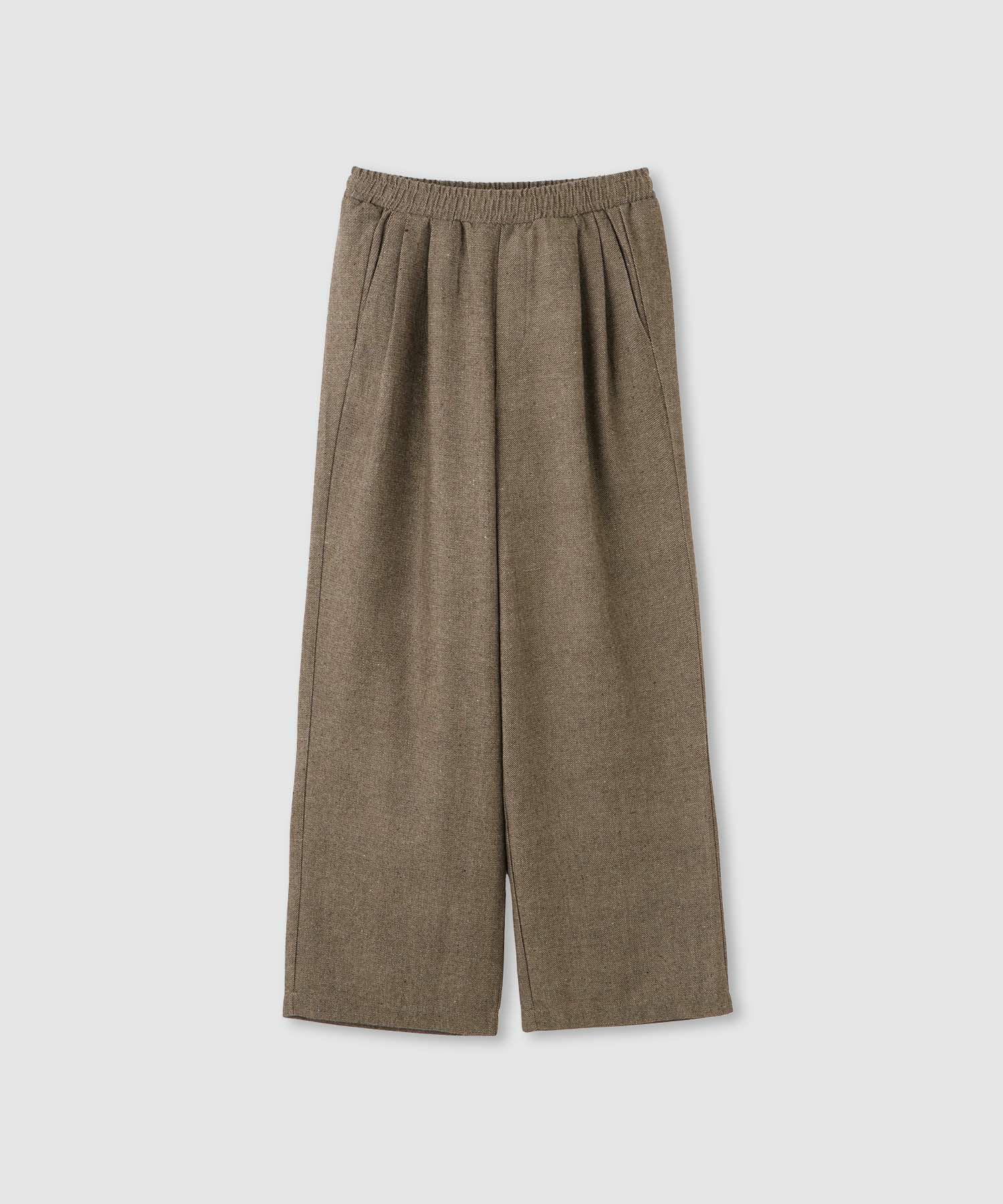 milli de l'air オーセンティックツイードタックパンツ レディース