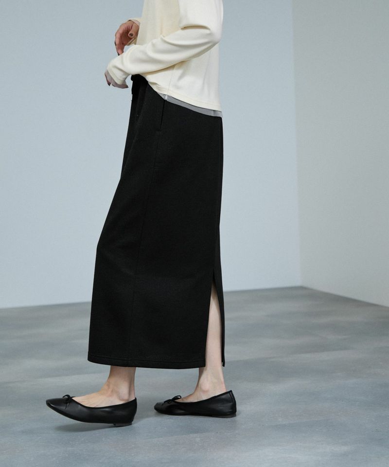 milli de l'air  ラメ裏毛Iラインスカート レディース商品画像-5