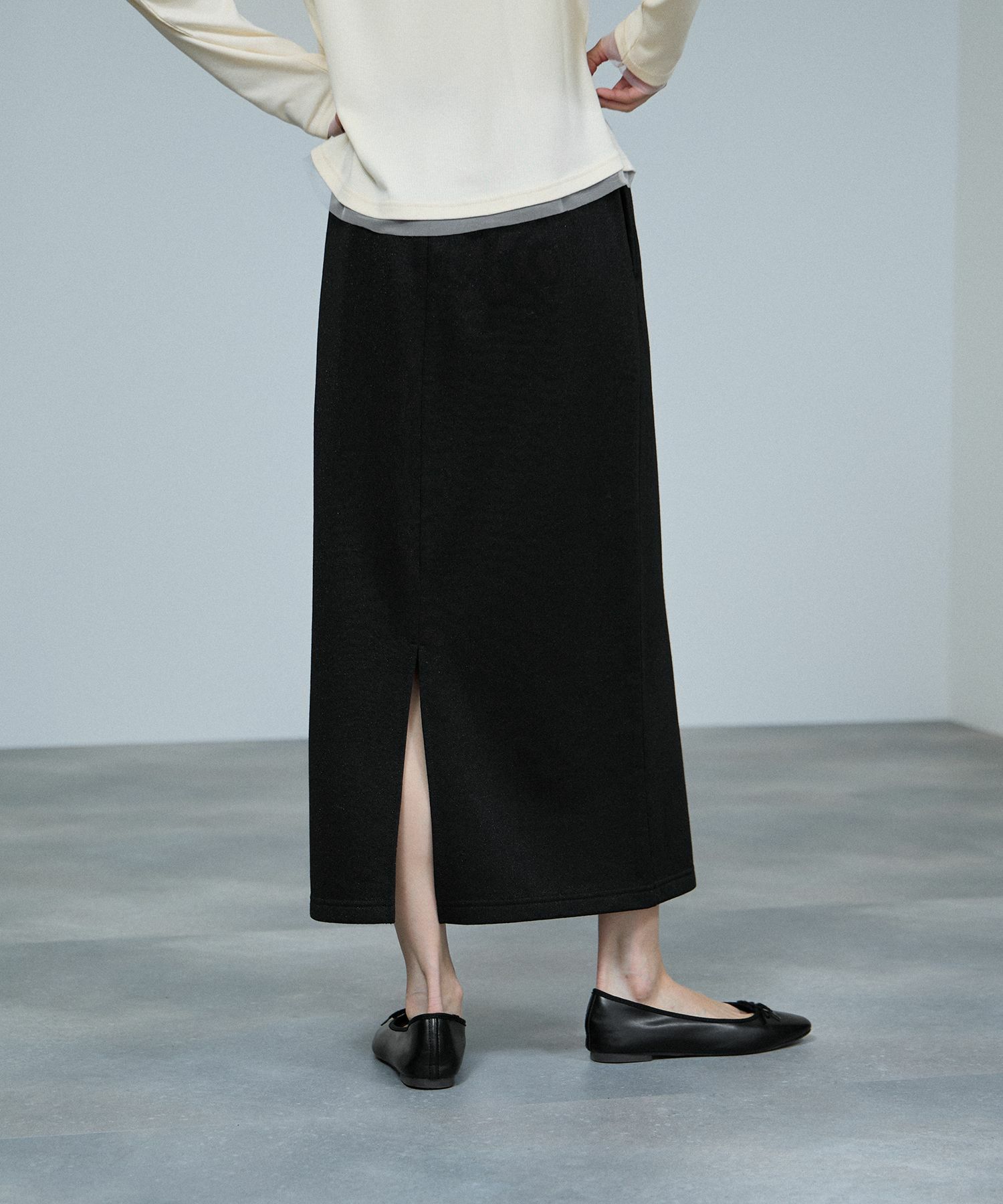 milli de l'air  ラメ裏毛Iラインスカート レディース商品サムネイル-6