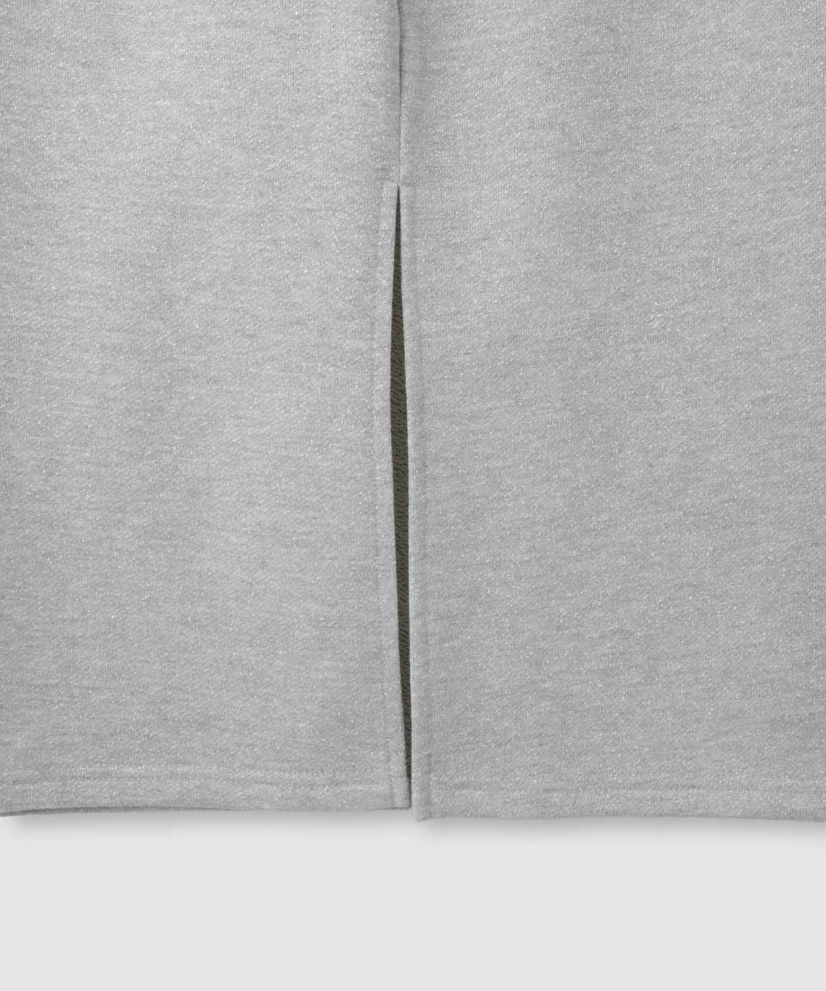 milli de l'air ラメ裏毛Iラインスカート レディース