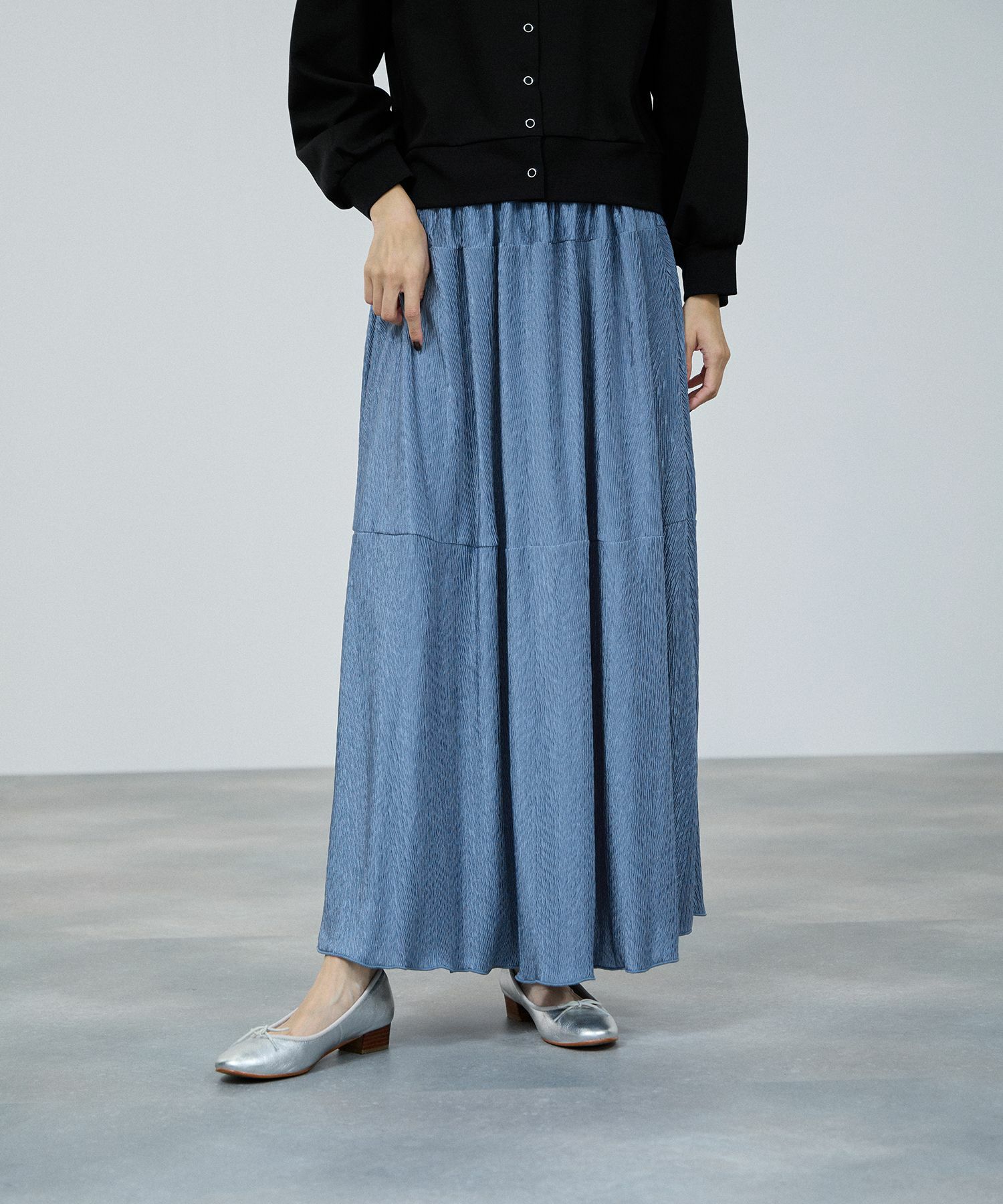 milli de l'air  イレギュラープリーツスカート レディース商品画像-2