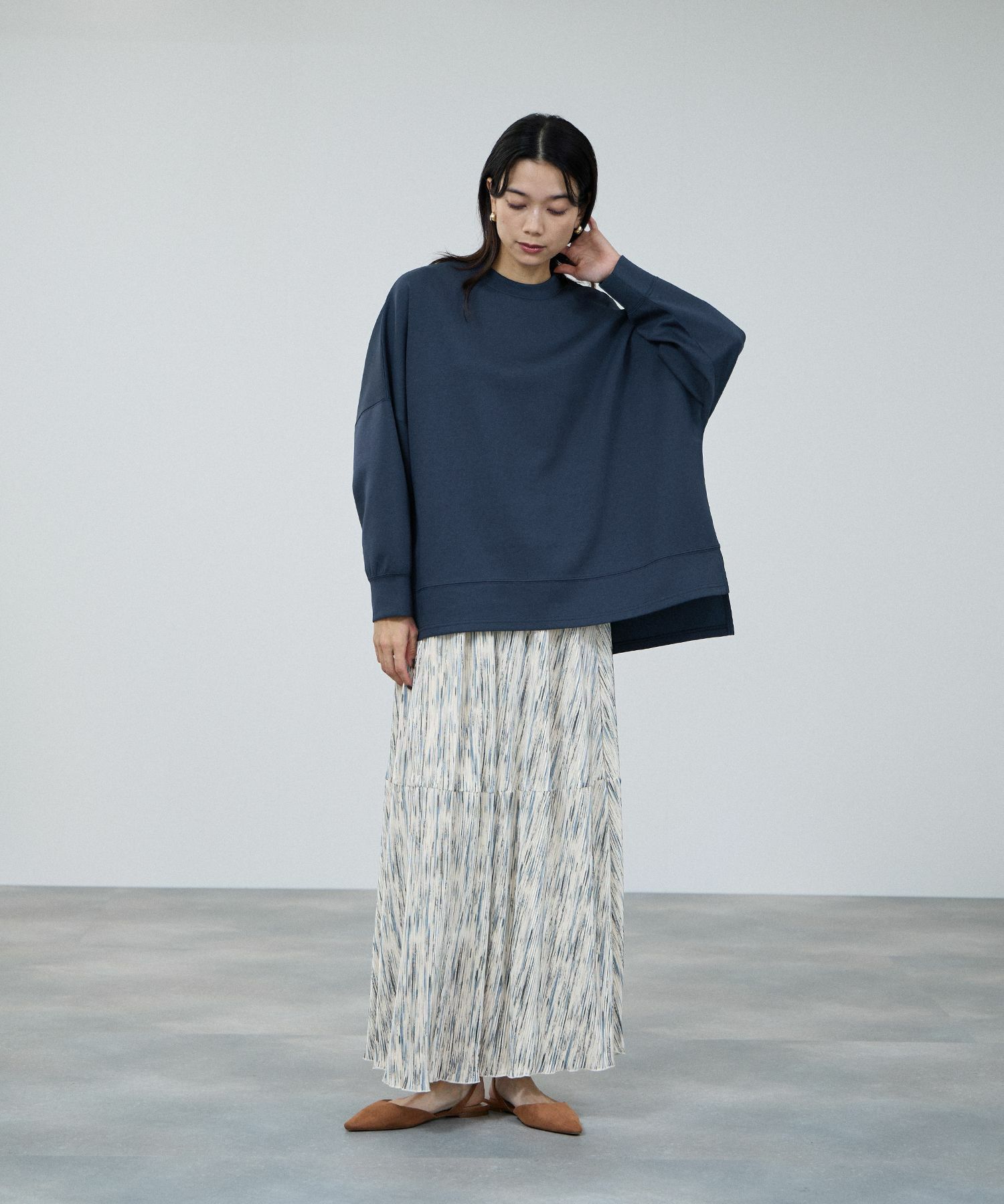 milli de l'air  ニュアンス柄プリーツフレアスカート レディース商品サムネイル-9