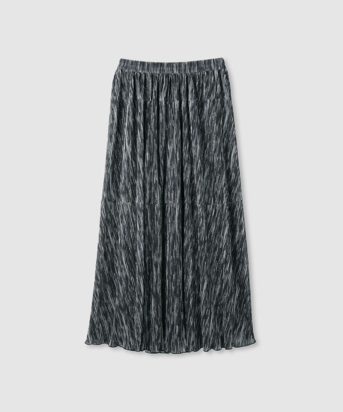 milli de l'air ニュアンス柄プリーツフレアスカート レディース