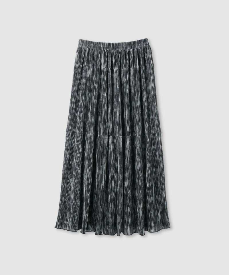 [値下げ]milli de l'air  ニュアンス柄プリーツフレアスカート レディース商品画像-13