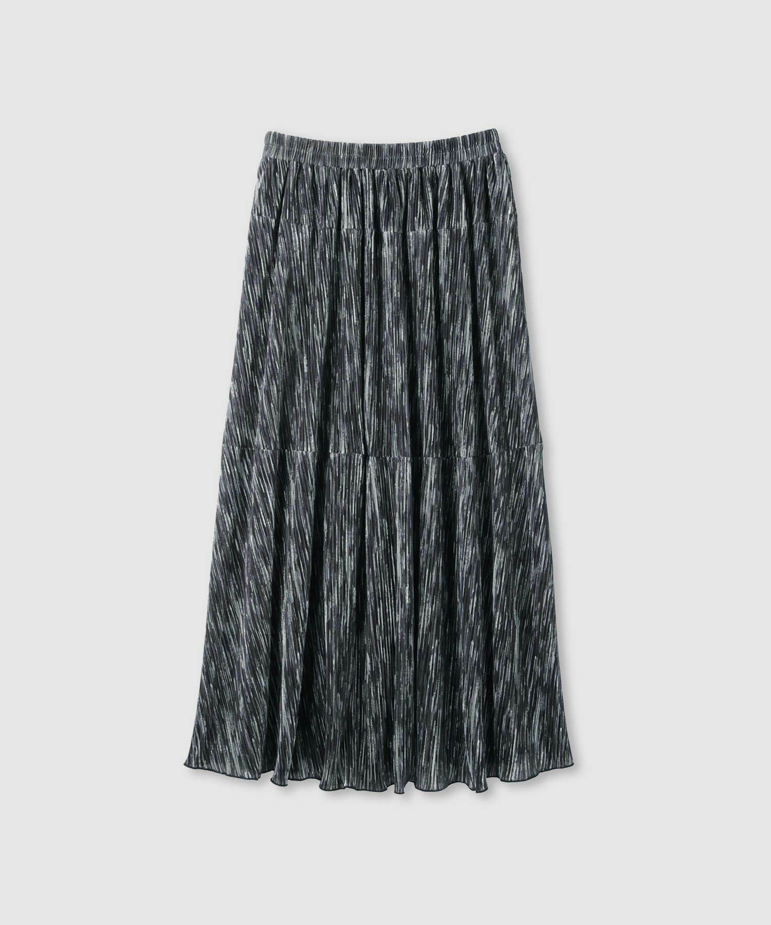 milli de l'air  ニュアンス柄プリーツフレアスカート レディース商品画像-13