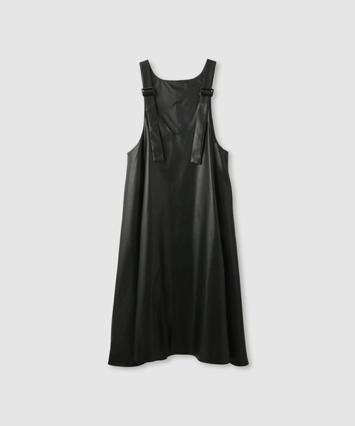 milli de l'air ソフト合皮ジャンパースカート レディース