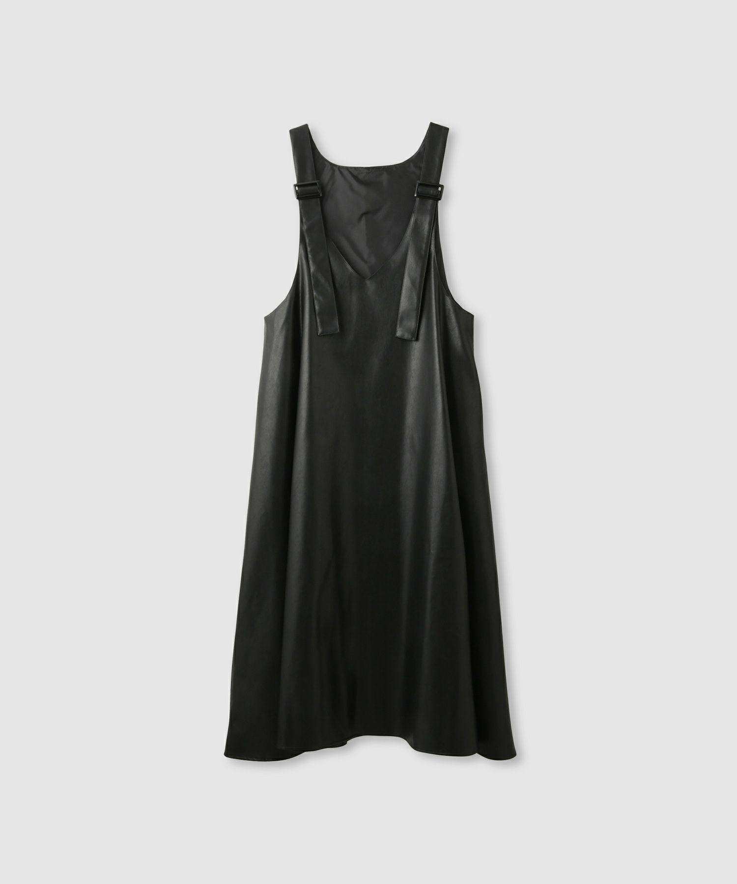 milli de l'air ソフト合皮ジャンパースカート レディース