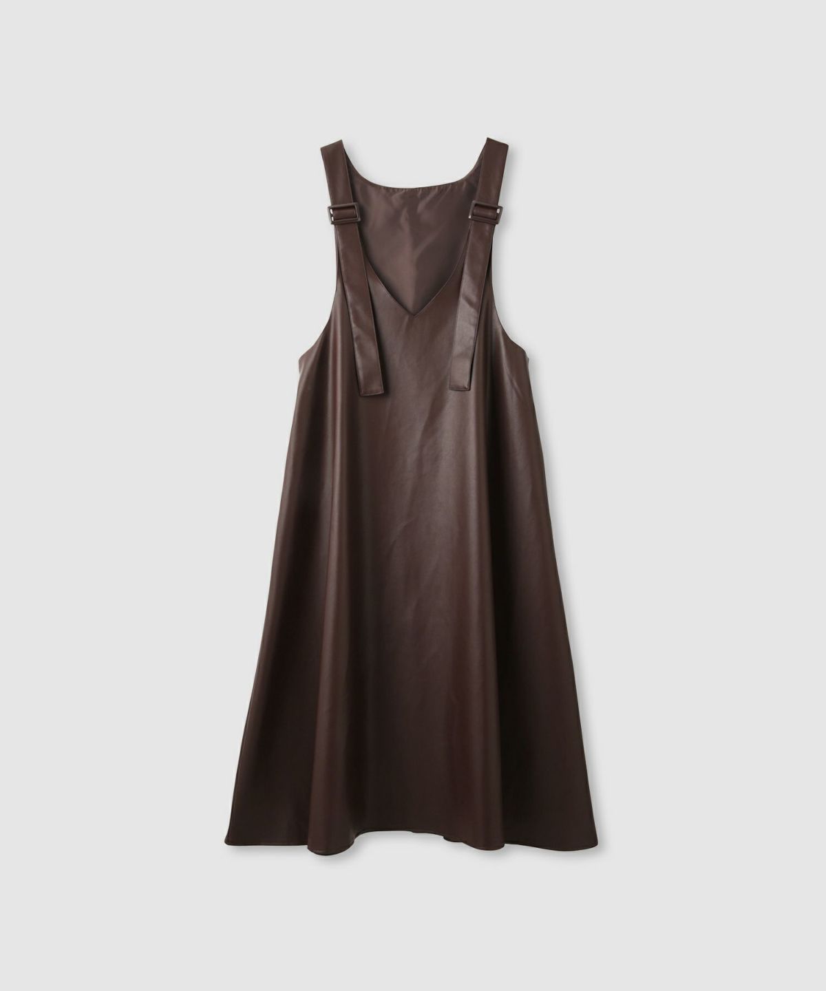 milli de l'air ソフト合皮ジャンパースカート レディース