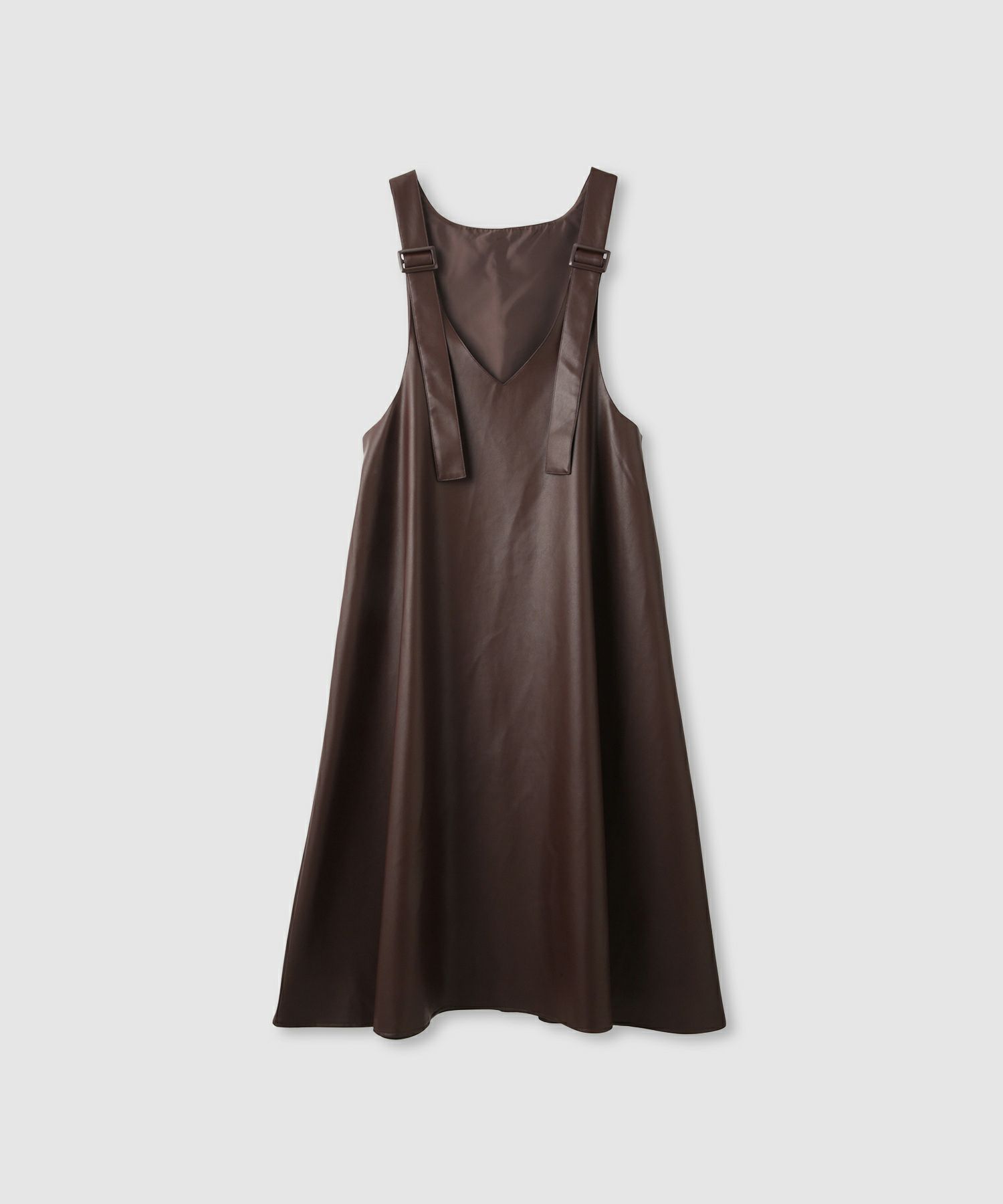 milli de l'air ソフト合皮ジャンパースカート レディース