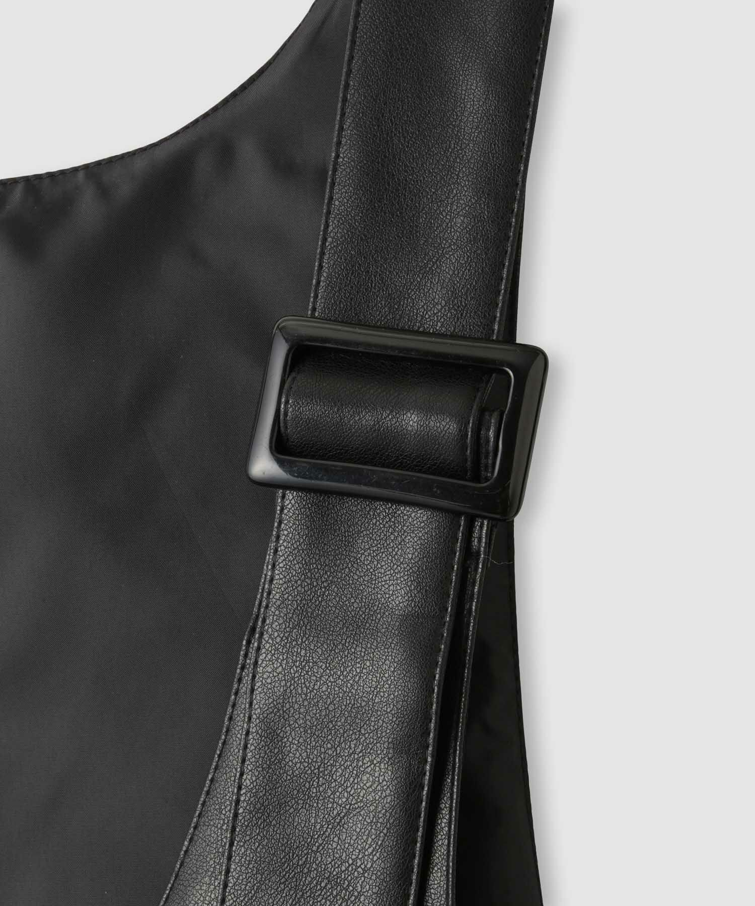 milli de l'air ソフト合皮ジャンパースカート レディース