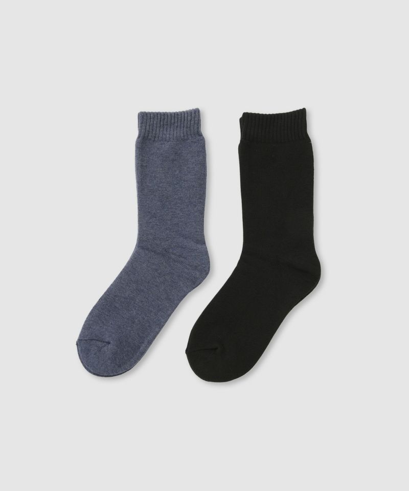 nAvy  MAC HEAT クルーソックス 無地ミックス 2足組 レディース商品画像-2