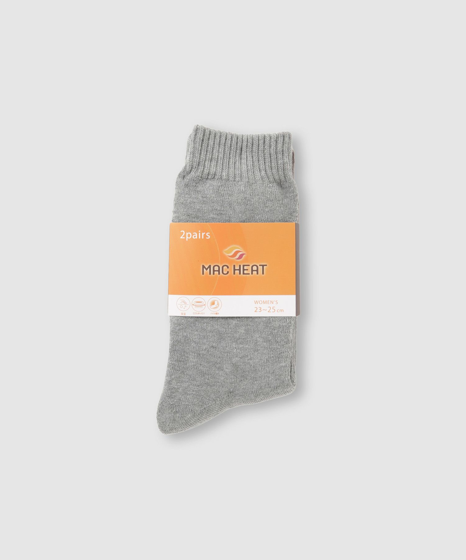 [値下げ]nAvy  MAC HEAT クルーソックス 無地ミックス 2足組 レディース商品サムネイル-7