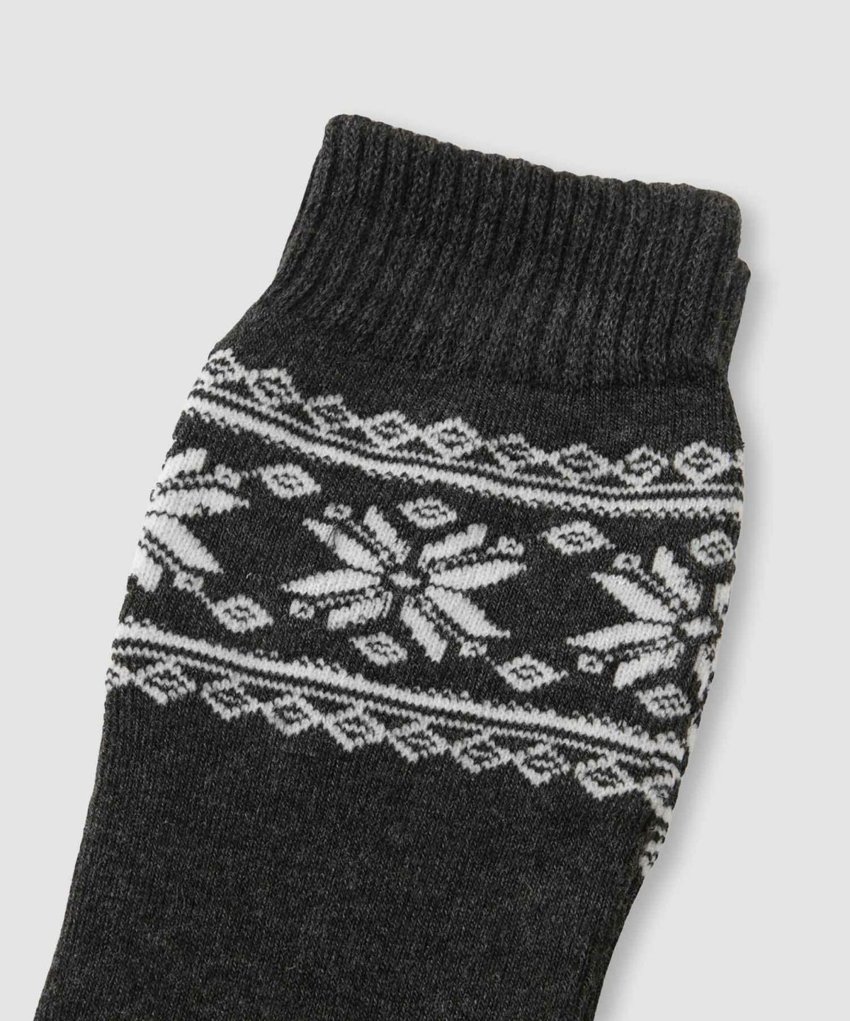 nAvy MAC HEAT クルーソックス 雪柄 2足組 レディース