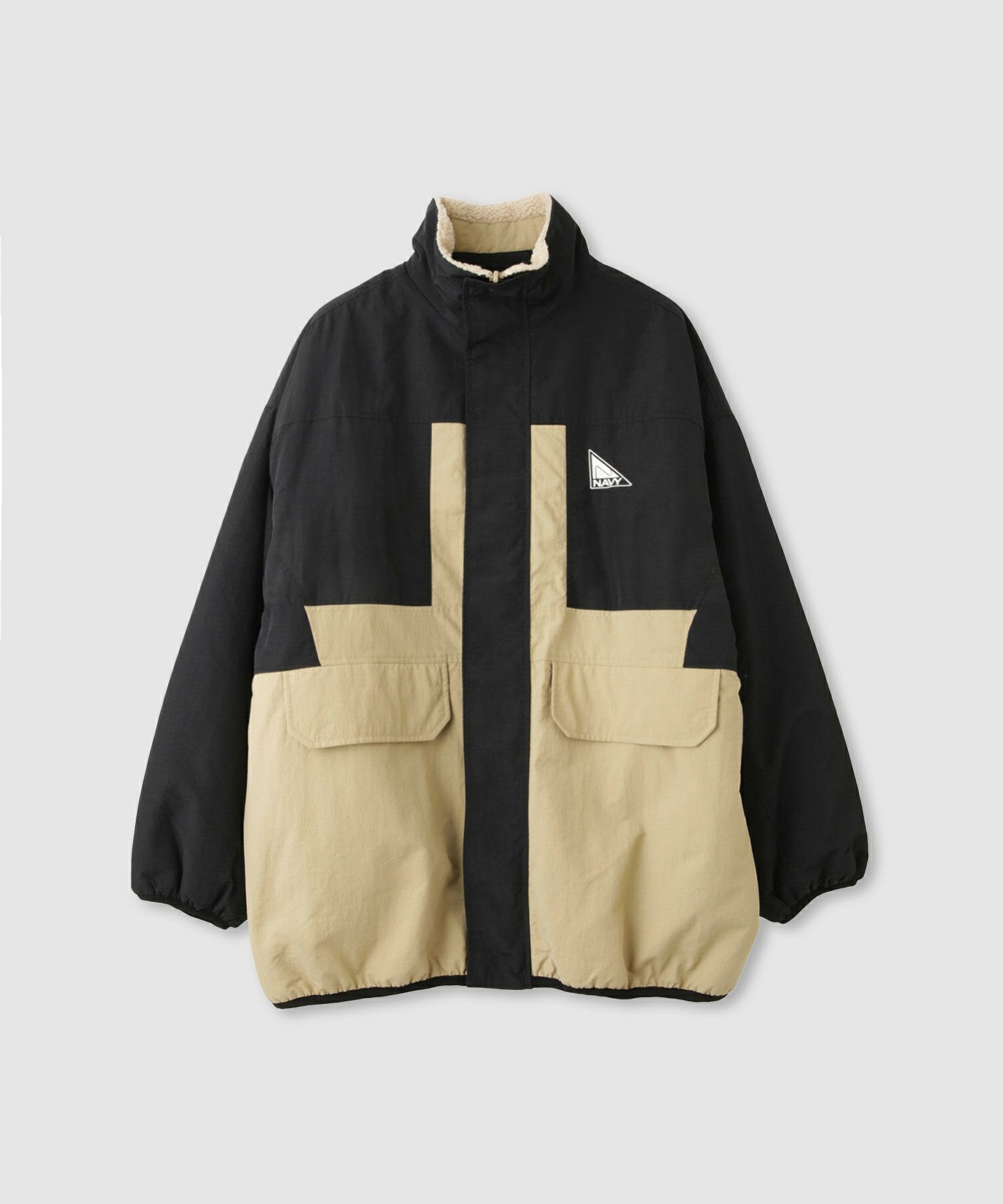 [最終さらに50%OFF]NAVY  裏ボアリバーシブルブルゾン レディース商品画像-3