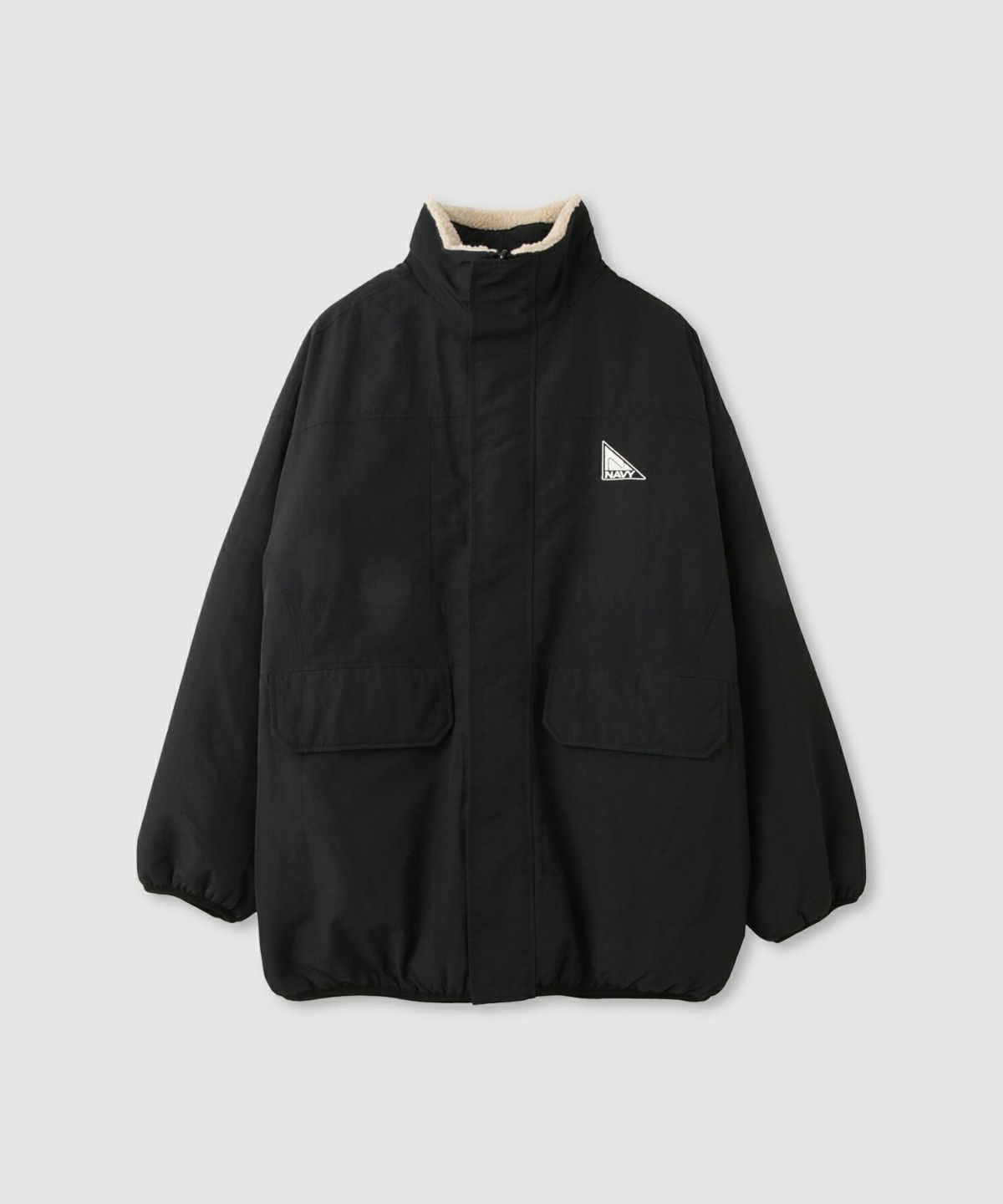 NAVY 裏ボアリバーシブルブルゾン レディース