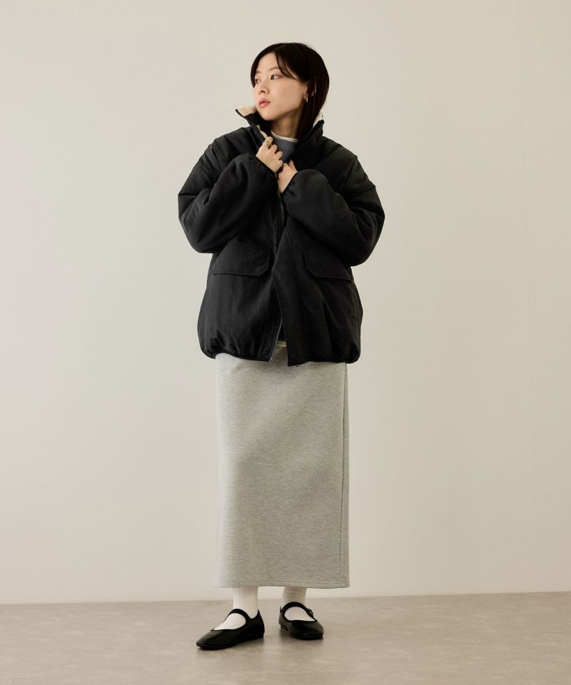 [最終さらに50%OFF]NAVY  裏ボアリバーシブルブルゾン レディース商品画像-8