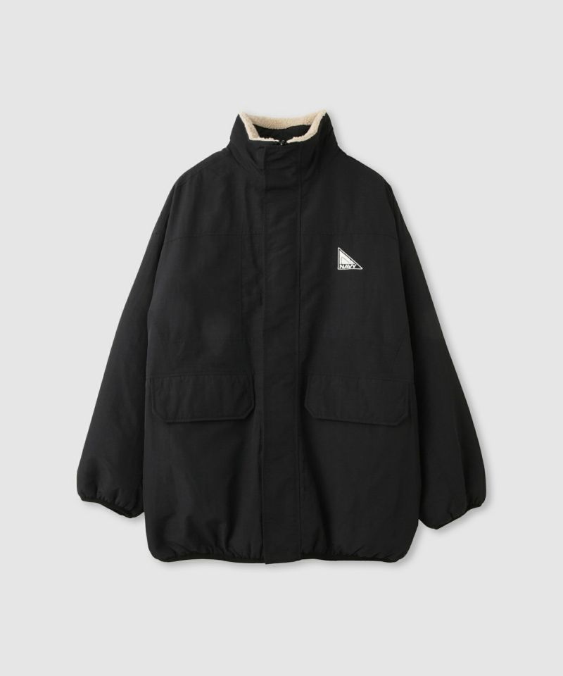 NAVY  裏ボアリバーシブルブルゾン レディース商品画像-19