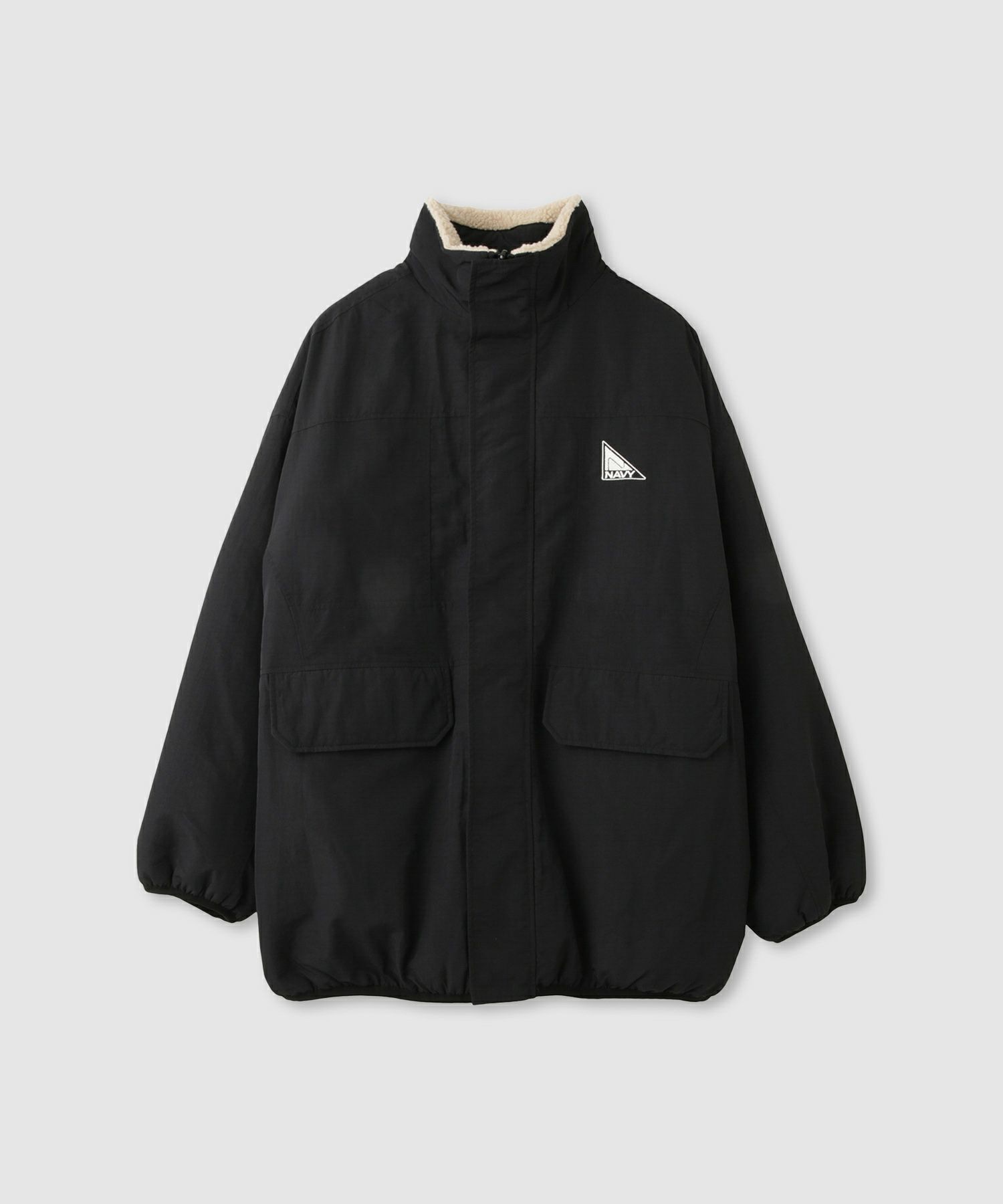 NAVY 裏ボアリバーシブルブルゾン レディース