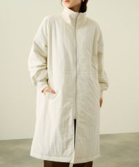 NAVY 中綿リブ襟コート レディース