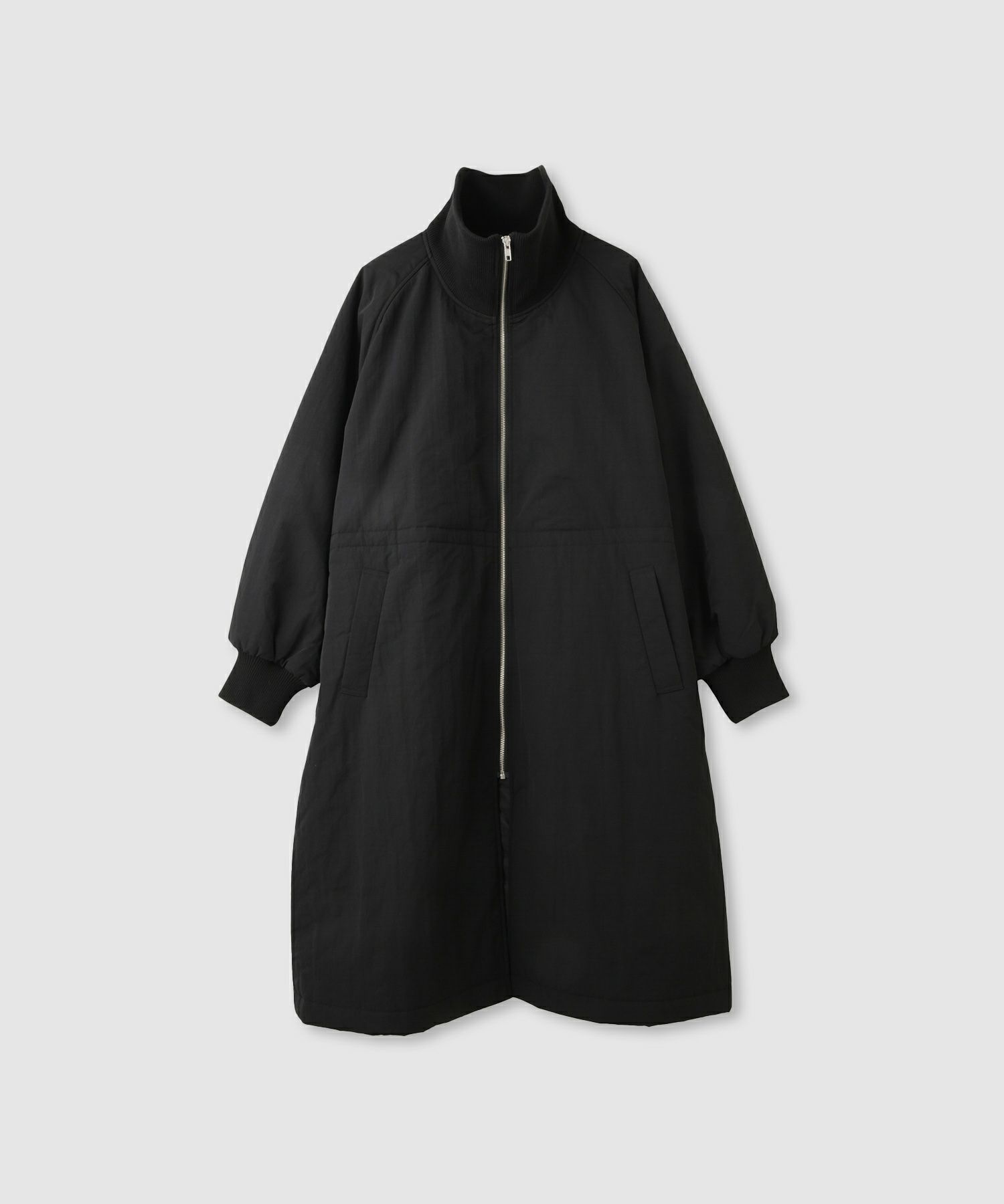 NAVY  中綿リブ襟コート レディース商品画像-10