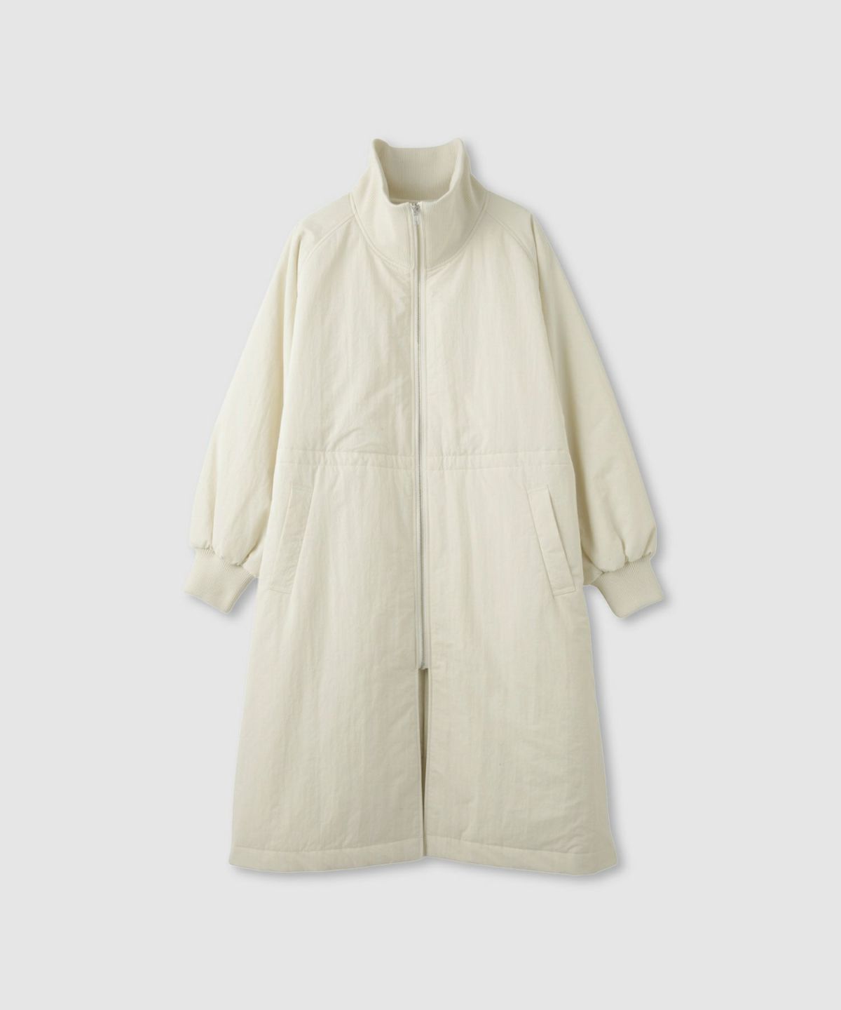 NAVY 中綿リブ襟コート レディース